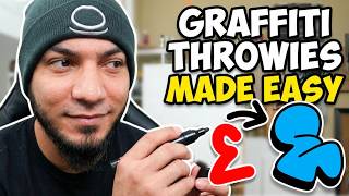 How To Do Graffiti Throw Ups - Any Name Easy!