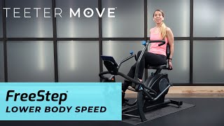15 Min Lower Body Speed Intervals | FreeStep Cross Trainer | Teeter Move