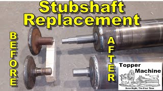 Machining & Welding - Conveyor Roller Stub Shaft Replacement, Quick and Dirty Shop Made Tool Build