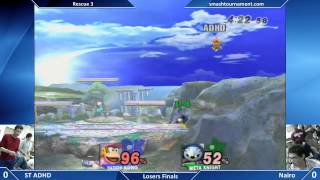 Rescue 3 - ADHD vs Nairo - Losers Finals - SSBB