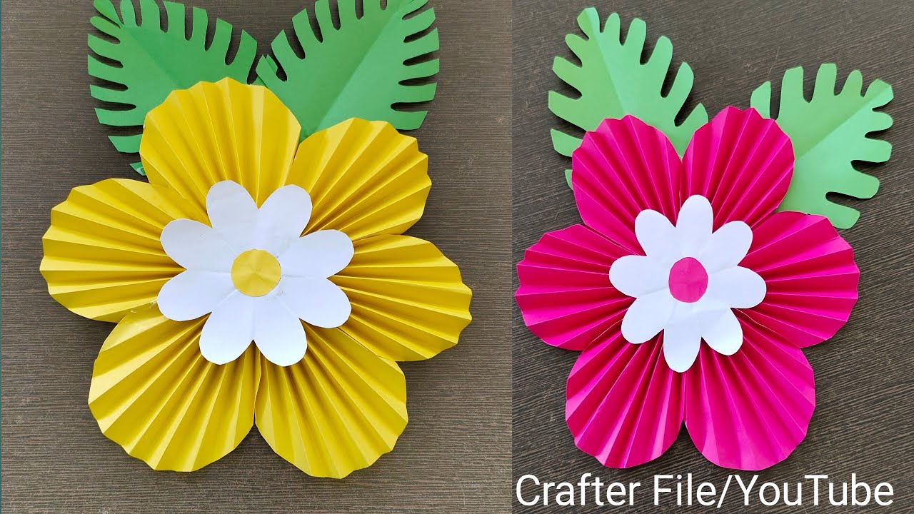 How To Make Paper Flowers - Paper Craft /DIY Paper Flowers - YouTube