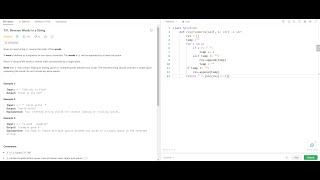 Meta Interview Question - Reverse Words In a String - Leetcode 151- Python