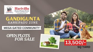 HARIVILLU KANKIPADU ZONE GANDIGUNTA OPEN PLOTS FOR SALE CONTACT 8332841316