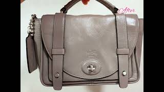 Review งานทำสีและซ่อมยาแนวกระเป๋า coach