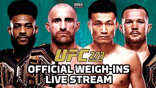 UFC 273: Volkanovski vs. The Korean Zombie Official Weigh-In Live Stream | MMA Fighting