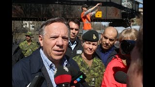 FRANÇOIS LEGAULT VISITE LES TROUPES DÉPLOYÉES SUR OP LENTUS