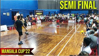 PRAKASHRAJ/KUSHALRAJ VS RAGHU MARISWAMY/ABHISHEK YELIGAR | MANGALACUP'22 MENS DOUBLES SEMIFINAL