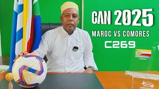 CAN 2025 COMORES VS MAROC