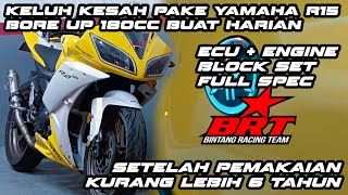 YAMAHA R15 BORE UP BUAT HARIAN? IS IT RELIABLE? TONTON VIDEO INI SAMPE HABIS 🏁