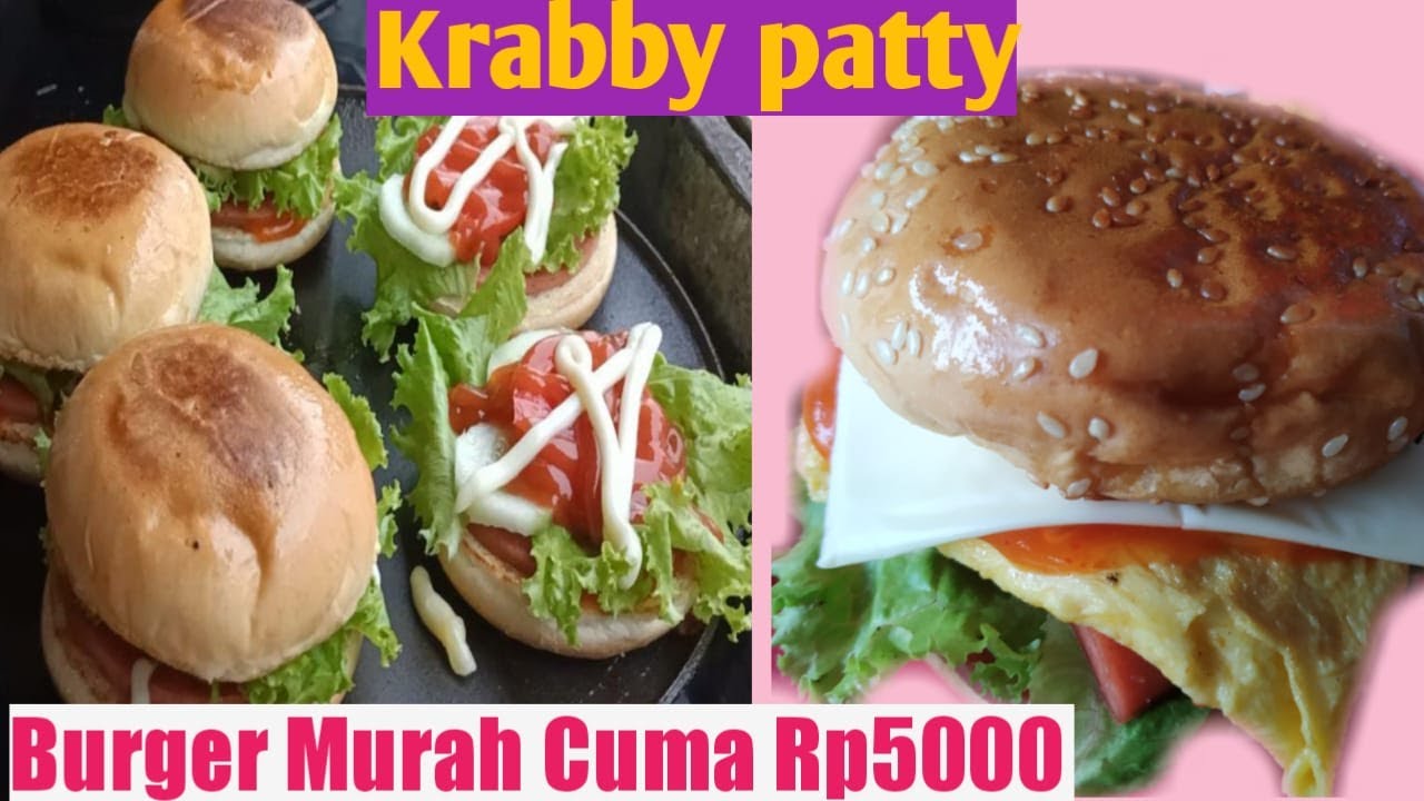 Cara Membuat Burger Enak Dan Murah😍 #burger #kuliner - YouTube