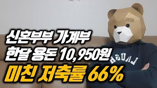 짠돌이 신혼부부 2인가구 가계부 오픈(저축률 66%)