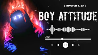 Boy Attitude ringtone || new ringtone 2023 || english ringtone for boys || killer boy's attitudetone