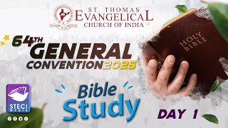 64TH STECI GENERAL CONVENTION 2025 |  BIBLE STUDY | DAY 2 | 20-01-2025  | STECIMEDIA