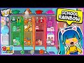 🎨 Playing AHA WORLD for the First Time and Decorating the School with a Rainbow Theme - NEW UPDATE 🌈