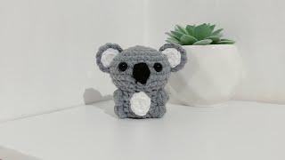 Crochet Cute Mini Koala Amigurumi Tutorial 🐨 | Boneka Rajut