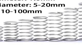 304 Stainless Steel Compression Spring, Return Spring, Steel Wire Diameter 1.0mm Outside Diameter 5~