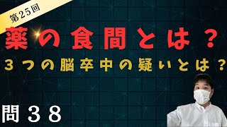 脳・尿路の疾患・服薬管理など　第25回ケアマネ介護支援専門員試験　過去問38