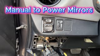 How To Change / Convert Manual Side Mirrors to Power Mirrors