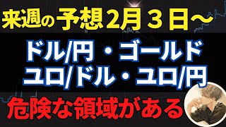 【FX先出し予想】2月3日〜【ドル円・ゴールド・ユロドル・ユロ円】～トレードシナリオ【投資家プロジェクト億り人さとし】