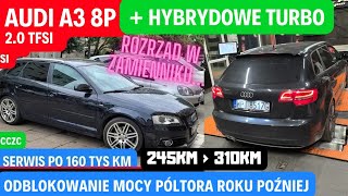 AUDI A3 8P 2.0TFSI - Półtora roku czekała na strojenie/odblokowanie potencjału Hybrydowego Turbo