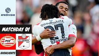 PSV vs FC Emmen 4-1 | All Goals & Highlights | Eredivisie 22/23