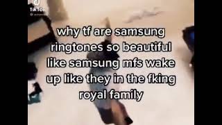 Why TF Are Samsung Ringtones So Beautiful Like Samsung MFs Wake Up Like They In The Fking Royal Fam