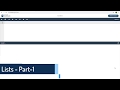 PCAP - Programming Essentials in Python: Module 3 (Lists-part 1)