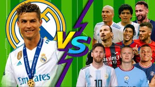 RM Ronaldo vs Legends 🔥( Messi - Neymar - Zlatan - Pele - Ronaldinho - Zidane - Harry Kane - Mbappe)