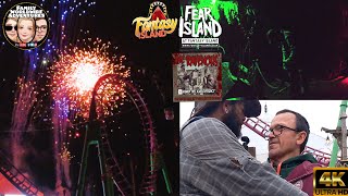 Fantasy Island Fear Island, Rollercoasters, Scare Attractions and Fireworks 2024 Vlog Skegness 4k