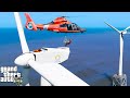 GTA 5 Coast Guard Helicopter Rescue Offshore Wind Turbine Worker (LSPDFR Coastal Callouts Mod)