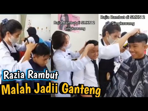 Viral ,,Ketangkep Razia Rambut,siswa SMKN Singkawang Jadi Model Praktik ...