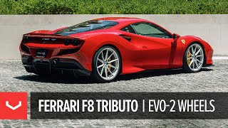 Ferrari F8 Tributo | @WiresOnly | Vossen Forged EVO-2 Wheels