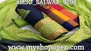 #MSO_SALWAR_9298 : 2 Cotton Top Women Suit Collections