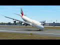 FAILED LANDING??? very Low Before Landing Emirates at OAKLAND Airport MSFS2020