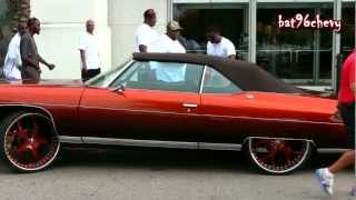 Candy Orange/Root Beer 73 Chevy Caprice Donk Vert on 26\