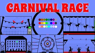 24 Marble Race EP. 13: Carnival Race (by Algodoo)