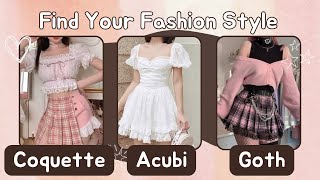 Find your Fashion Style💞💆aesthetic quiz 2024 | Personality Test
