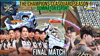 NINJAYU VS DOMINATOR FINAL CLASQUARD SEASON 1 FULL MATCH DETIK DETIK JANTUNG BERDEBAR