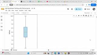 Create a box plot using matplotlib