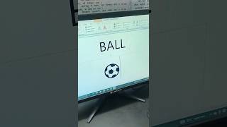 Ball ka picture MS Word me kaise banae | How to draw ball in MS Word #msword #word #computer #shorts