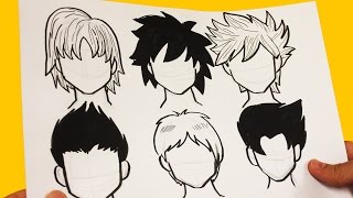 COMO DIBUJAR CABELLO ANIME / COMO DIBUJAR CABELLO MANGA - How to draw hair