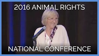 PETA Founder Ingrid Newkirk Speaks at the 2016 Animal Rights National Conference