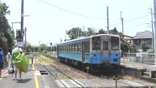 【愛ある伊予灘線】 予讃線 伊予長浜駅から普通列車到着