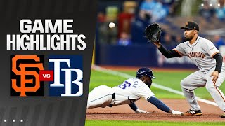 Giants vs. Rays Game Highlights (4/12/24) | MLB Highlights
