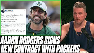 Aaron Rodgers' New Contract Details Have Been Revealed | Pat McAfee Reacts