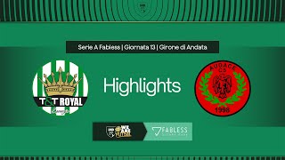 T\u0026T Royal Lamezia-Audace Verona 3-8 | 13ª giornata | Serie A Fabless 2024/2025 | Highlights