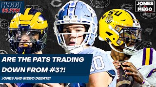 Are the Patriots trading down from #3? #patriots #nfl #nfldraft