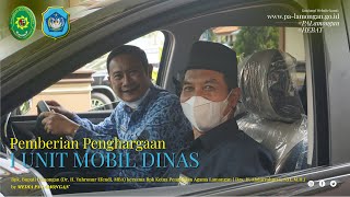 PEMBERIAN PENGHARGAAN 1 UNIT MOBIL DARI PEMKAB LAMONGAN BERSAMA BPK. BUPATI YUHRONUR EFENDI, MBA