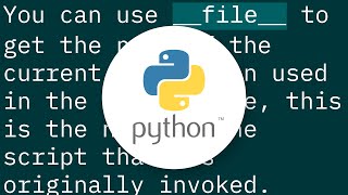 Get name of current script in Python