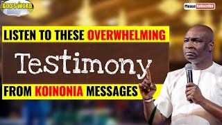 Listen To These Overwhelming Testimony Grom Koinonia Messages || Apostle Joshua Selman Nimmak
